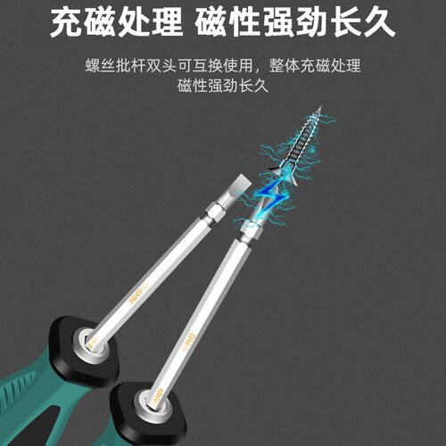 热销两用螺丝批十字螺丝刀套装一字两用小起P子改锥家用双头工具