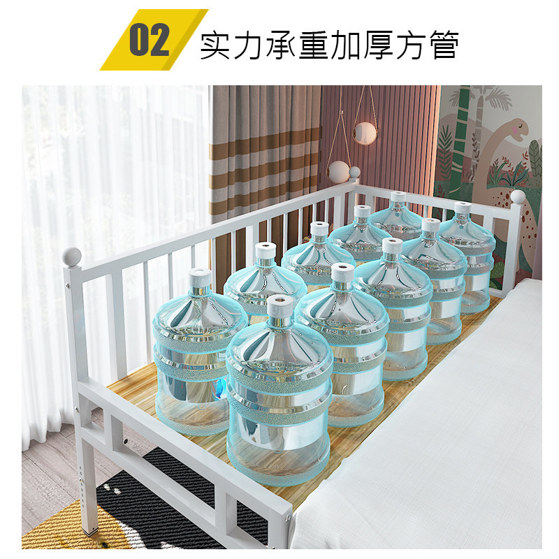 热销儿童床铁艺拼接床加宽床边婴儿床加高护栏P围栏宝宝铁床单人