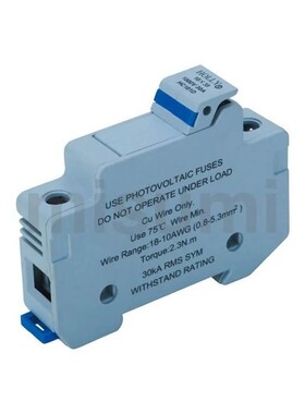 米思米EFPdT-DIN-10保险丝座 导轨安装型(&phi;10电力保险丝专用)