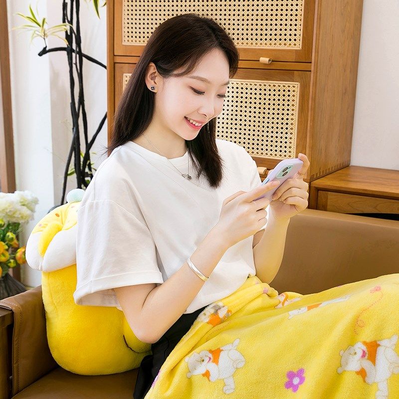 可爱卡通二合一空调被抱枕办公室靠垫车载靠背毯子沙发靠枕送礼物,居家布艺,抱枕被,淘宝优惠券,粉丝福利购,淘宝优惠卷