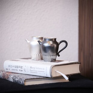 【莲瓣公杯】银泡泡纯手工公道杯分茶足银9999一张打80g160mL非遗