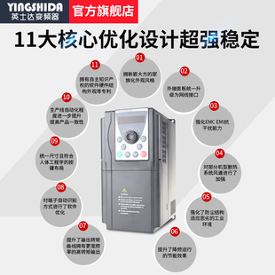 220V变380V重载矢量变频器0.75-15KW单相变三相220V转380V调速器