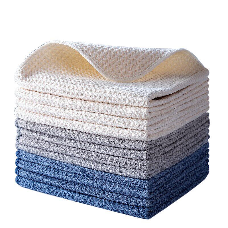 洗碗擦碗布不易沾油厨房专用家用抹布吸水不掉毛麻布擦桌子洗碗巾