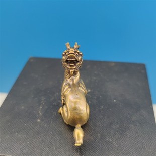 黄铜神兽麒麟瑞兽金稳兽佛殿屋脊黑神话悟空车载中华式招财摆件