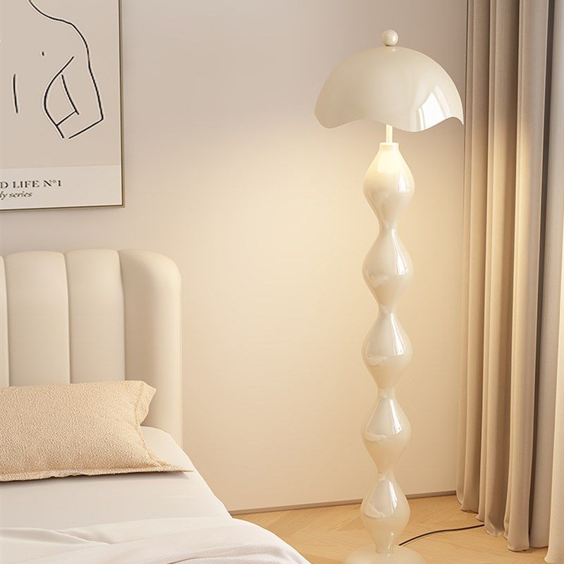 现代奶油风葫芦落地灯客厅卧室沙发边高感氛围感装饰简约床头台灯