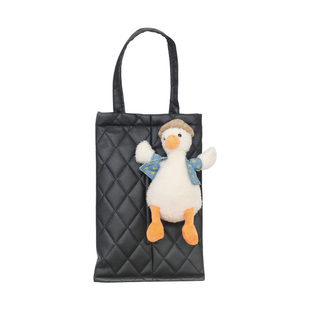 车载纸巾盒垃圾桶挂式抽纸盒汽车内E座椅网红鸭创意可爱女士前排