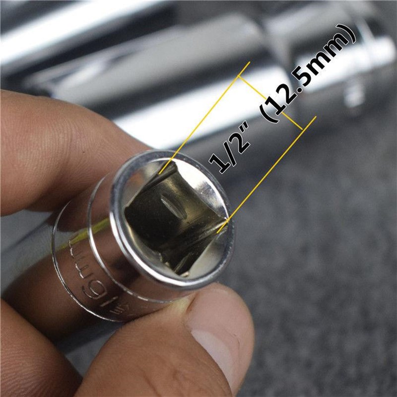 1/2大飞六f角加长套筒头长套头汽修工具内六角套头棘轮扳手外螺丝