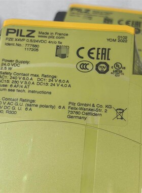 未使用皮尔兹777580安全继电器 项目剩余 现在用