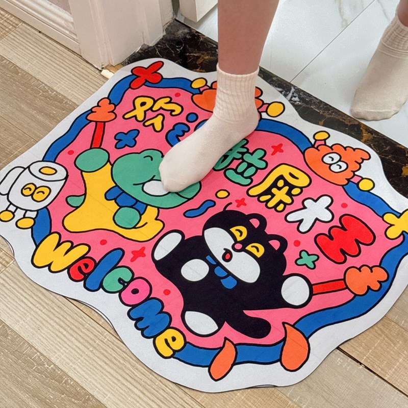 速发欢迎拉屎大王多巴胺硅藻泥地浴垫室卫生间口门吸水防滑垫速干