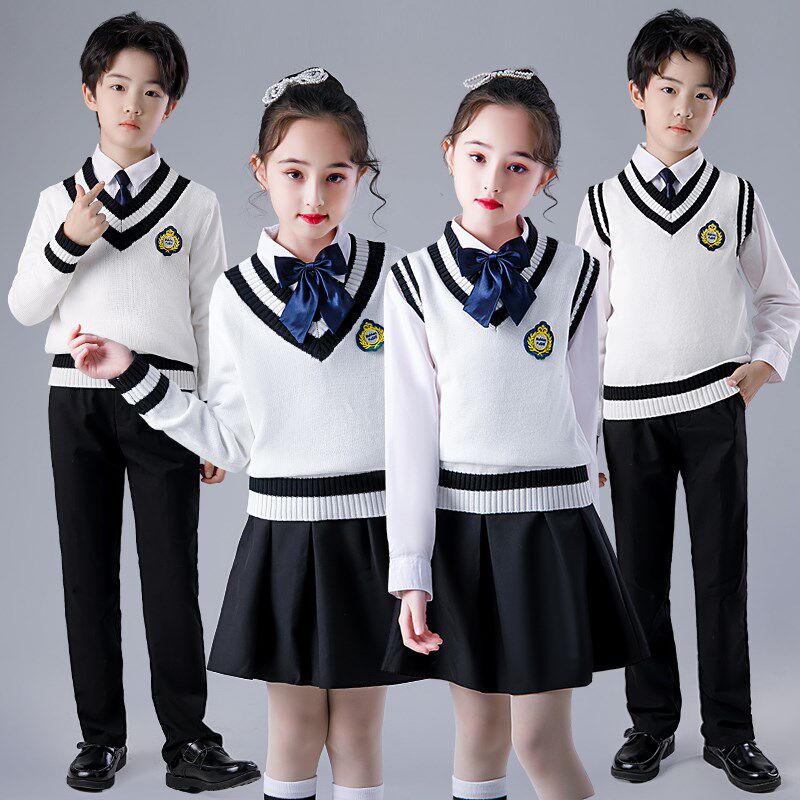 速发儿童合唱演出服男朗童国爱诵比赛表演服装小学生合唱服演讲冬