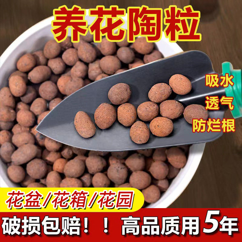 速发陶粒花盆垫底铺面专土养用多肉种植水培土栽培花卉透气陶花颗