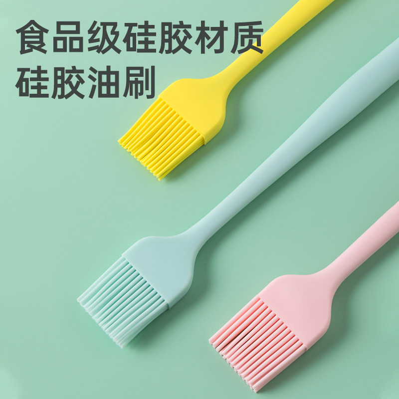 速发烙刷烘厨房油饼油刷家用耐高温不掉毛硅胶烧烤子焙食用小刷子