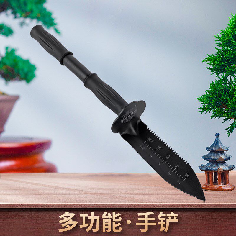 速发户外工兵铲能功多防身园艺盆盆换景小手铲野外铁锹便携车载应