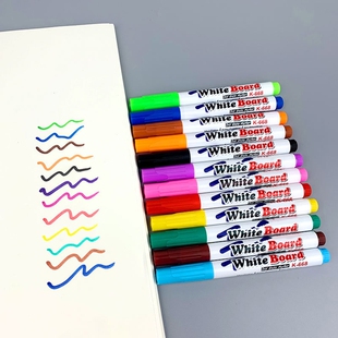 Marker Whiteboqard Colors Mark Erasable Colorful Pens 极速12