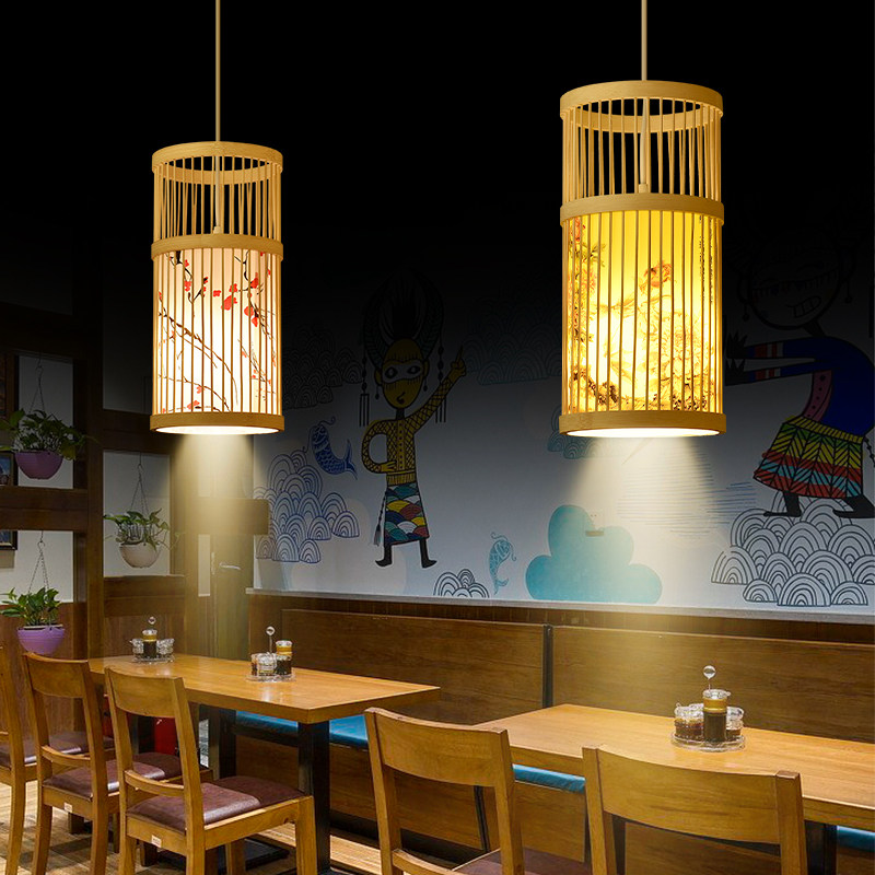 极速网红a新中式餐厅包间竹编小吊灯日式餐饮火锅店包厢竹艺灯笼,家装灯饰光源,餐厅吊灯,淘宝优惠券,粉丝福利购,淘宝优惠卷