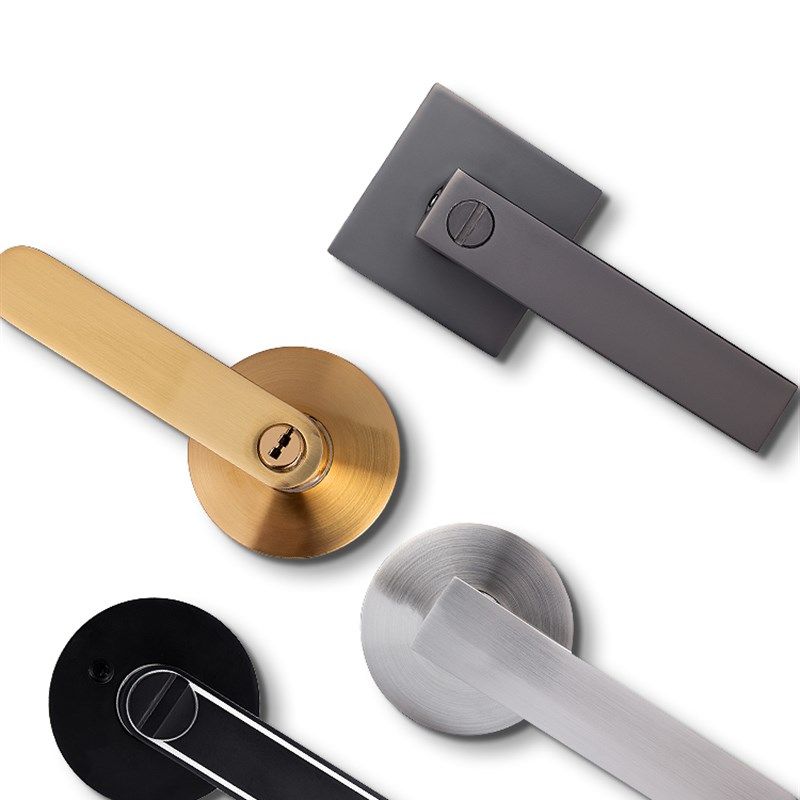 极速黑色球形门把手锁三杆锁执手家用通用型卧室T内卫生间美式房,基础建材,机械门锁,淘宝优惠券,粉丝福利购,淘宝优惠卷