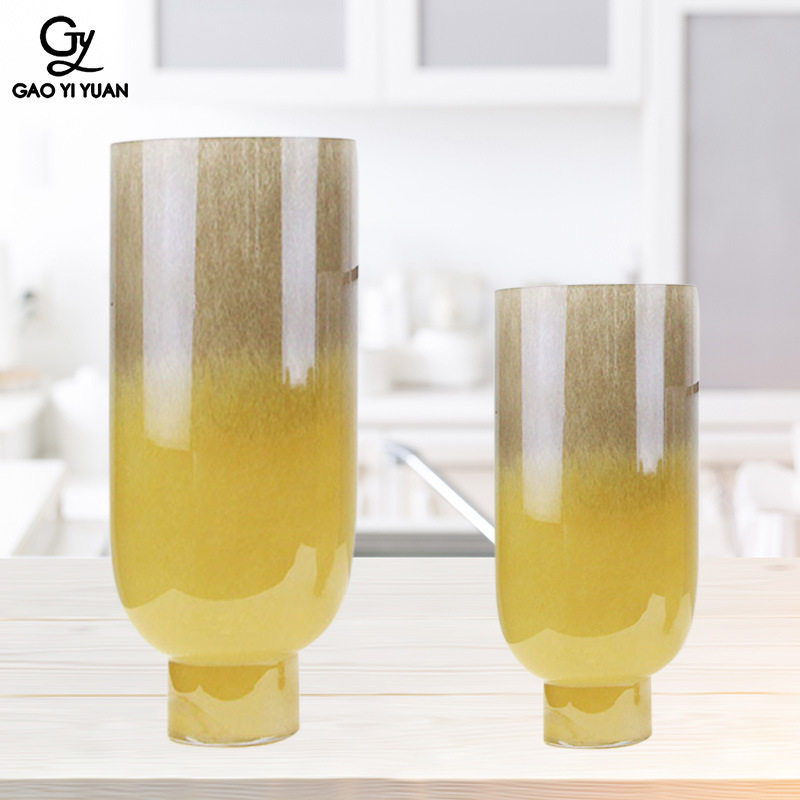 极速欧式创意渐变色玻璃花瓶摆件现代简约客厅家居U装饰水培插花,鲜花速递/花卉仿真/绿植园艺,花瓶,淘宝优惠券,粉丝福利购,淘宝优惠卷