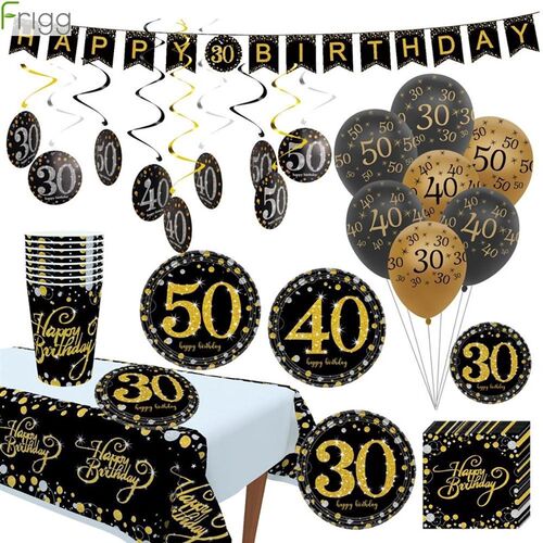 极速Happy Birhthday Decoration Balloons 30 40 50 60 Birthday