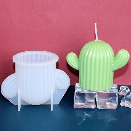 极速Cactus Shape Candle Mold Silicone Handmade DTiy 3D Candl