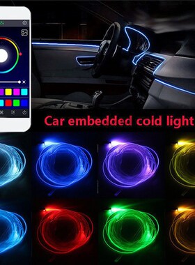 极速8M RGB Fiber Optic Atmosphere Lamps Car IntSerior Ambien