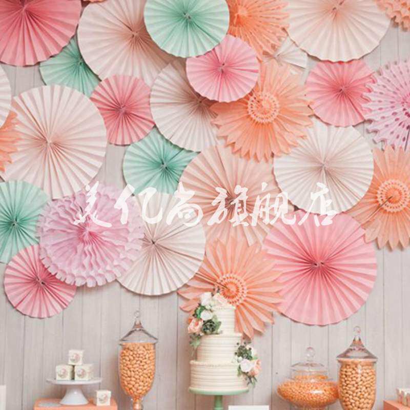 极速25cm Papeir Fans Nautical Birthday Baby Shower Under the