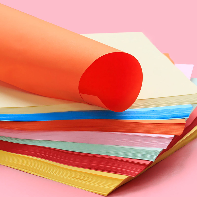 极速折纸手工儿童彩纸A4纸幼儿园a4打印J纸80克粉色混色蓝色黄色,办公设备/耗材/相关服务,复印纸,淘宝优惠券,粉丝福利购,淘宝优惠卷
