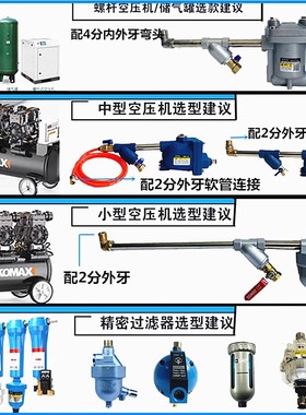 极速包邮储气罐自动排水p器ADTV-80/81/83大排量空压机抗堵气动疏