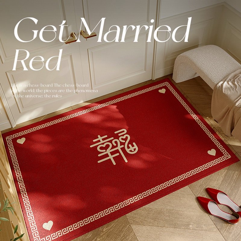 极速新款结婚入户门地垫进门地毯喜庆门垫红色门S口脚垫双喜字婚,居家布艺,入户地垫,淘宝优惠券,粉丝福利购,淘宝优惠卷