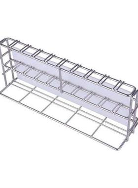 极速不锈钢比色管架 白色背o板10孔比色试管支架10ml25ml50ml100m