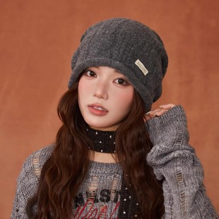 潮牌堆堆帽女高颜值卷边时髦保暖护耳冷帽 设计联名款 LVURT 法国