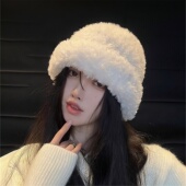 设计联名款 LVURT 法国 高品质兔毛针织护耳保暖气质潮搭堆堆冷帽