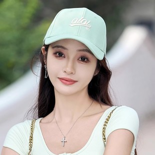 硬顶刺绣鸭舌帽女高颜值休闲大头围棒球帽 设计联名款 LVURT 法国