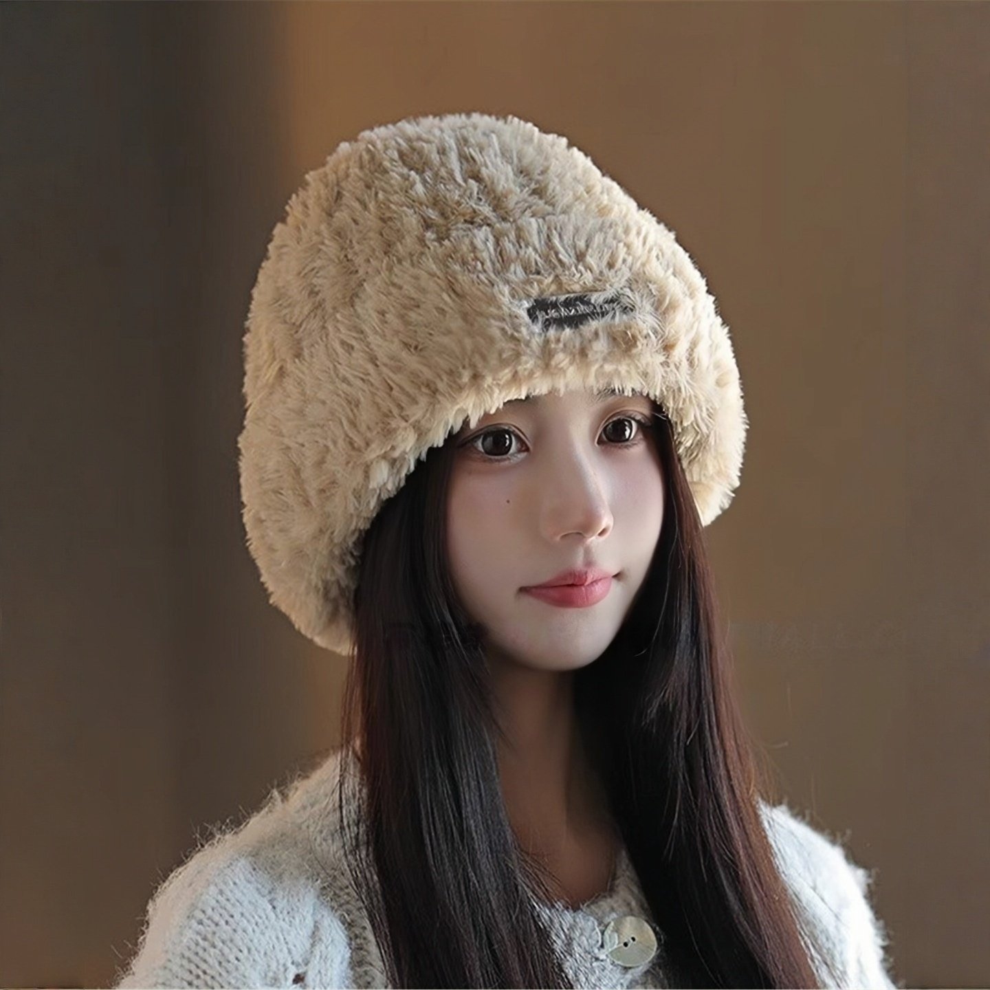 LVURT高品质羊绒针织保暖毛线帽