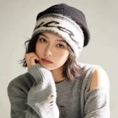 设计联名款 LVURT 法国 高品质羊毛堆堆帽保暖护耳加厚潮牌针织帽