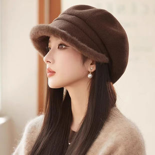 高品质毛呢加厚保暖贝雷帽气质潮牌堆堆帽 设计联名款 LVURT 法国