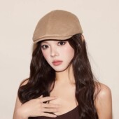 LVURT 报童帽 纯色前进帽子女文艺风简约百搭时尚 法国 设计联名款