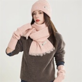 设计联名款 LVURT 法国 高品质羊绒针织时髦感保暖防寒潮搭三件套