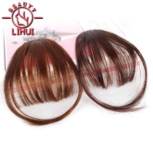 Air Bangs Extension Fake Synth Blunt Clip 极速LiHui BHair