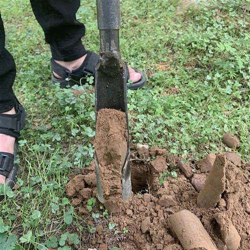 极速洛阳铲子头取k土神器挖土打洞井穿管铁铲锹考古勘探取样电线