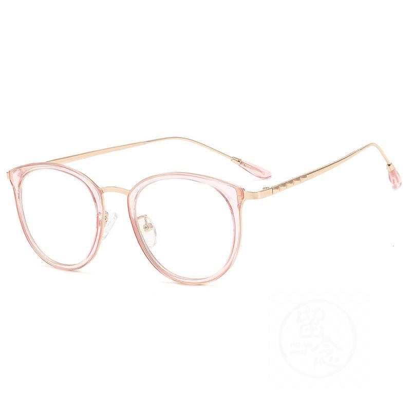 极速。Retro transparent spectacle frame womens litWerary fa