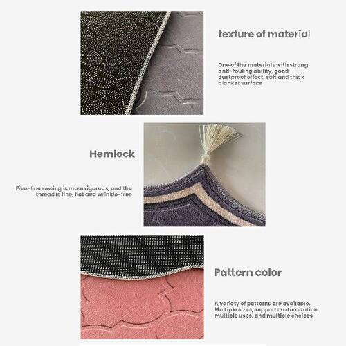 极速Stylish Tassel Doort Mat Washable Home Welcome Rug For