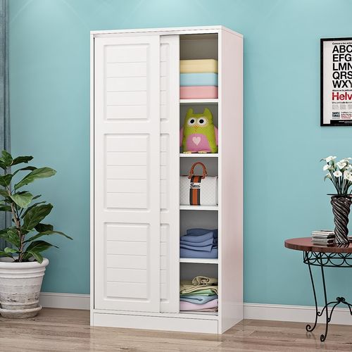 极速一米二大衣柜子80cm1米宽移门衣柜卧室木质推R拉门衣柜100cm