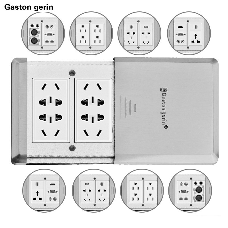 极速不锈钢地插银灰色平r推式滑盖电话电脑网络话筒音频防水地板,电子/电工,地插,淘宝优惠券,粉丝福利购,淘宝优惠卷