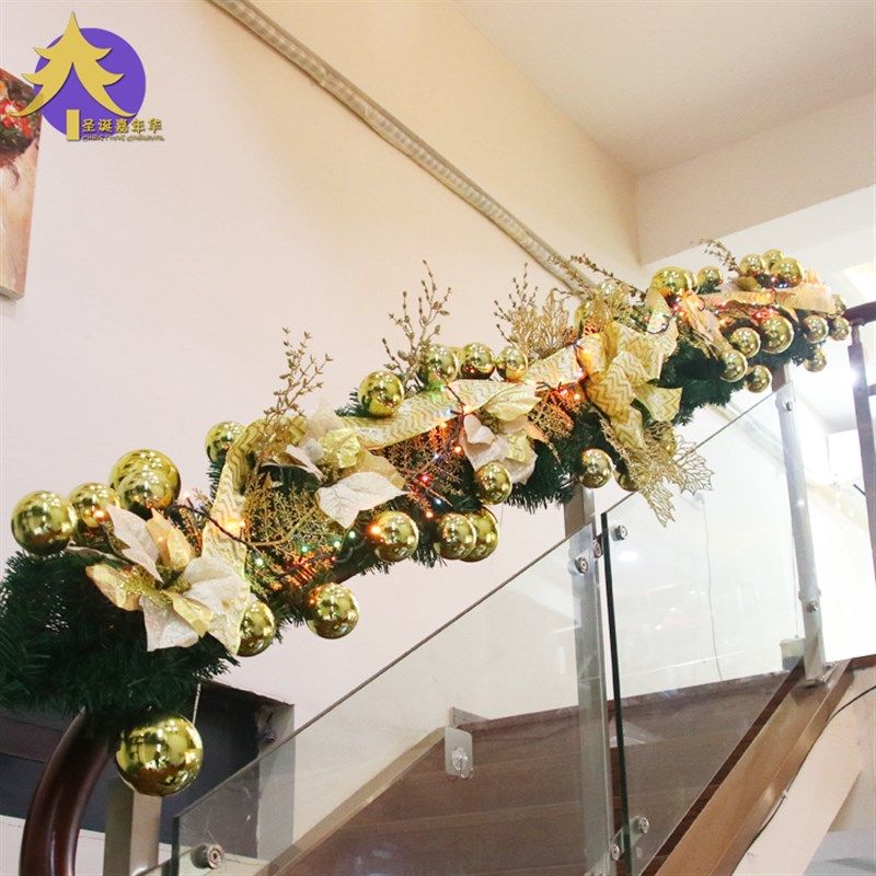 极速2.7米圣诞藤条装饰品圣诞节D商场店铺橱窗带灯花环场景布置门,节庆用品/礼品,圣诞装饰品,淘宝优惠券,粉丝福利购,淘宝优惠卷