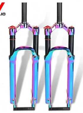 极速新新品车山地车前叉铝合金tn配件27529寸NANLIO炫彩光避震肩