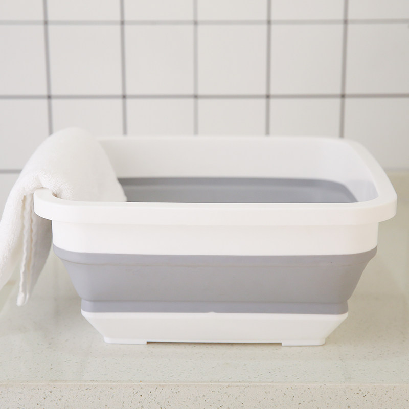 极速Silicone Bucket Folding Camping WashbasiPn Foldable Basi