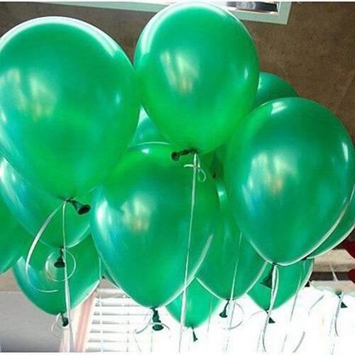 新品green bfallons 50pieces/lot 1.2g green latex balloons he