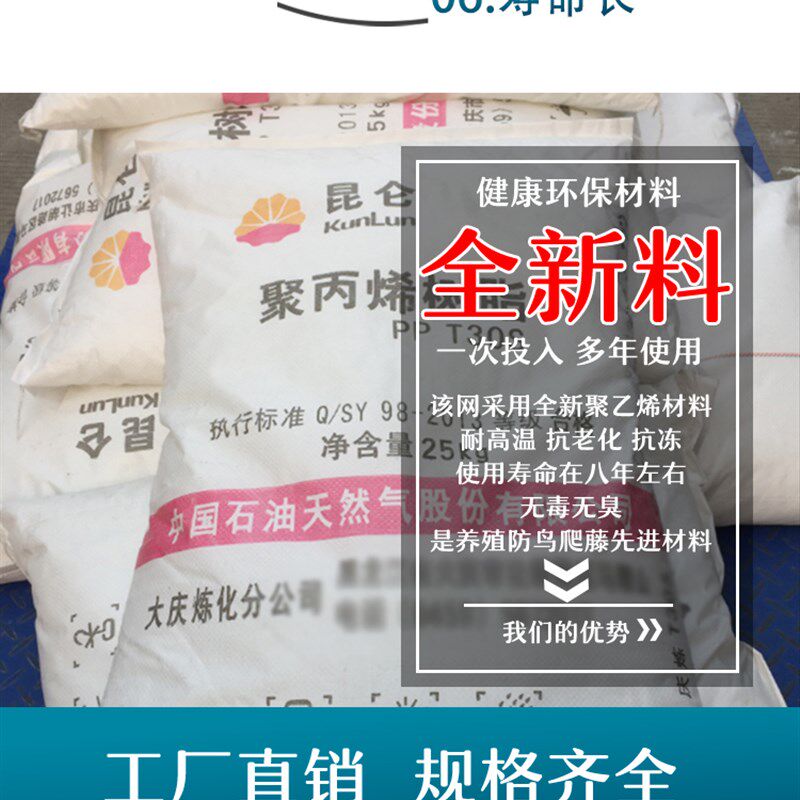 热销果园防鸟j网养殖天网尼龙网大棚网鱼塘网养鸡天网