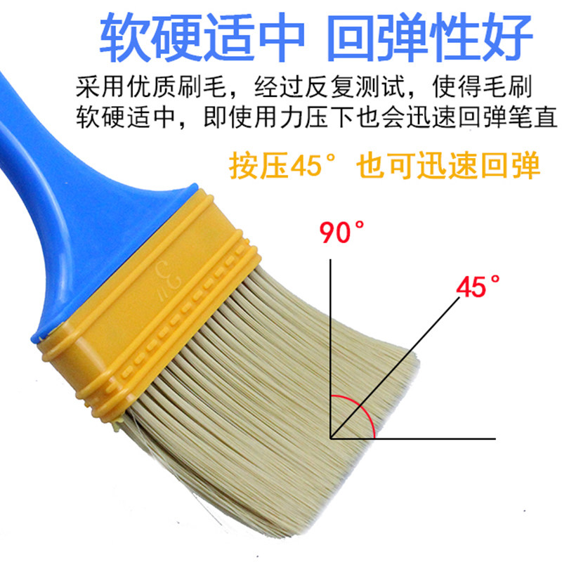 热销尼龙刷油漆刷子软毛油扫刷清洁除尘细毛M刷不掉毛工业塑料毛