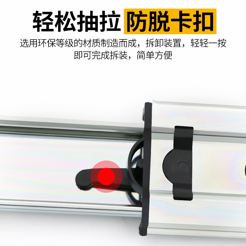 热销45b宽钢珠卡扣抽屉滑轨滑道加厚插挂式工具柜三节卡口滑动导